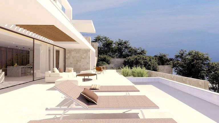 Under construction: sea view villa for sale in Benissa