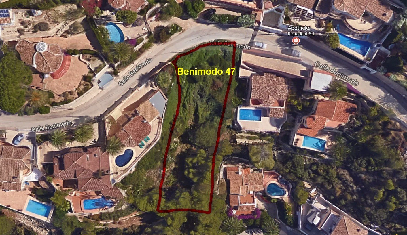Terreno en venta en Benimeit Moraira