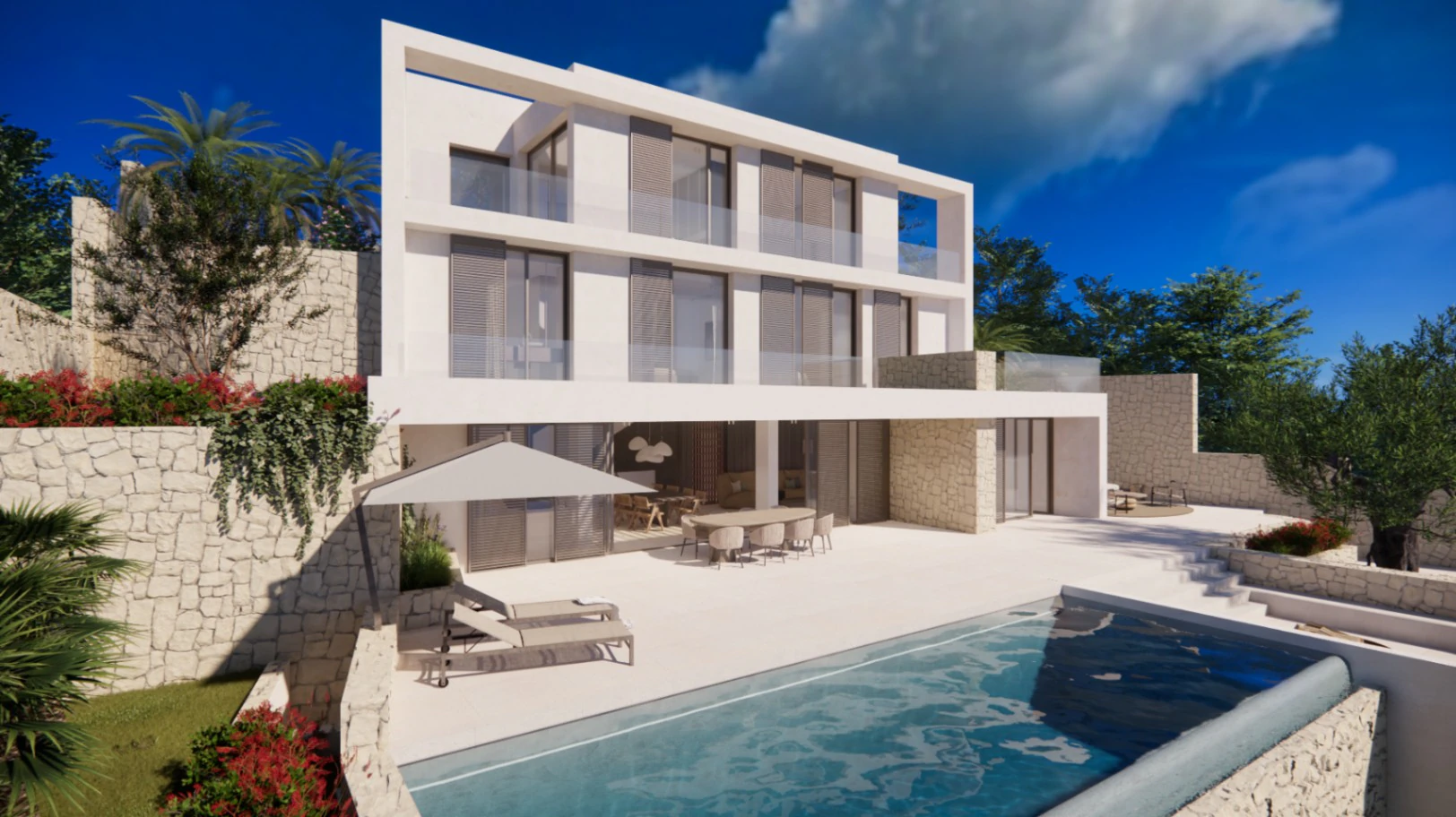 Under construction: sea view villa for sale in Benissa