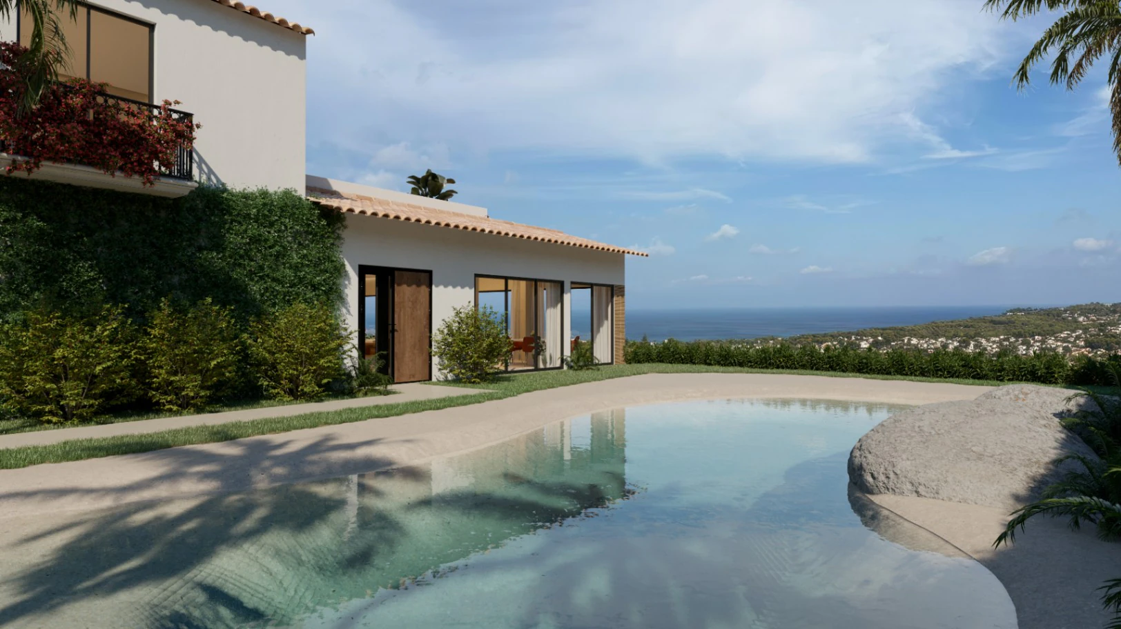 Exclusive villa with sea views in the sought-after Tosalet urbanization in Jávea.