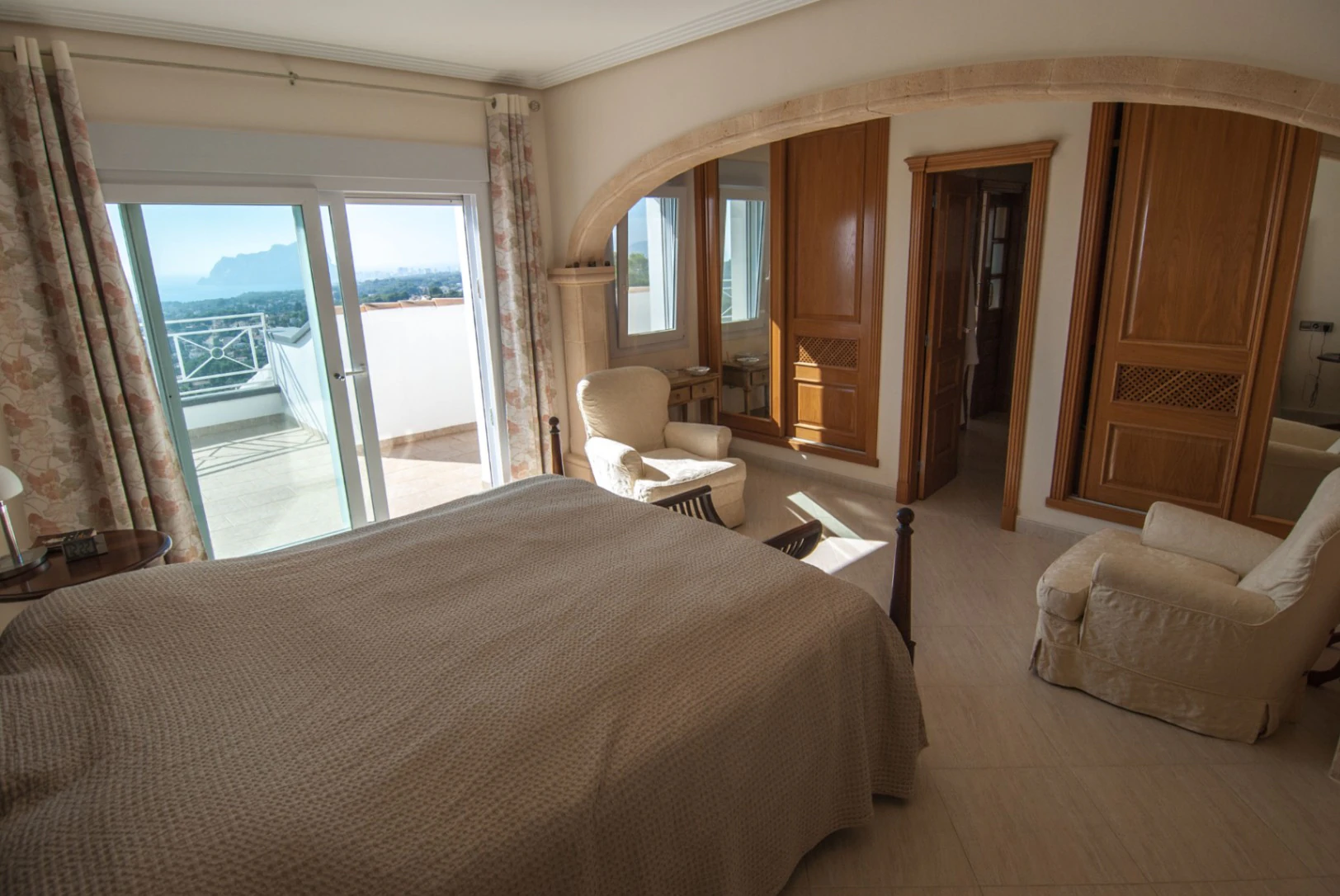 Villa con vistas al mar en venta en Moraira