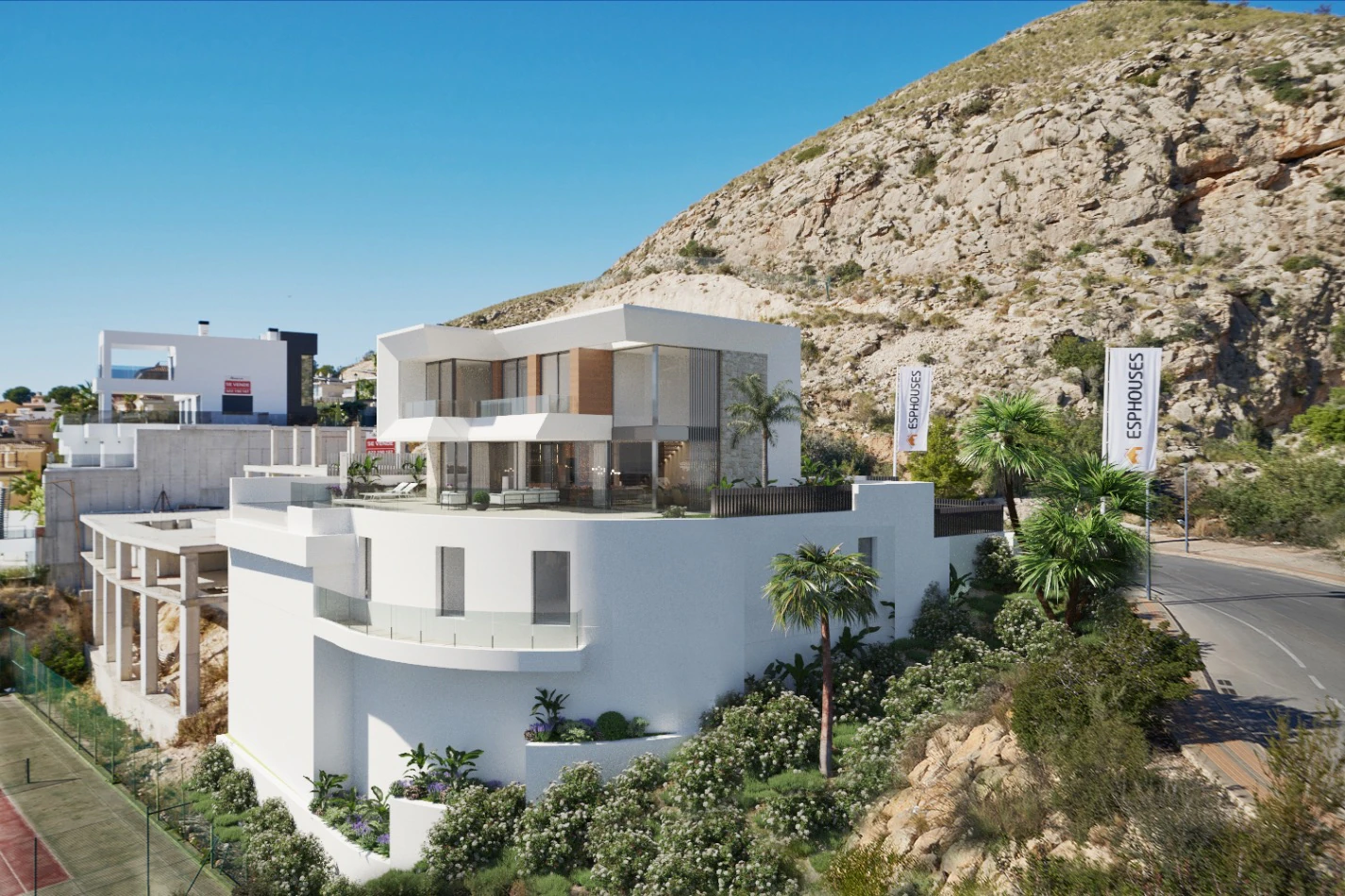 Luxusvilla mit Meerblick in Finestrat zu verkaufen