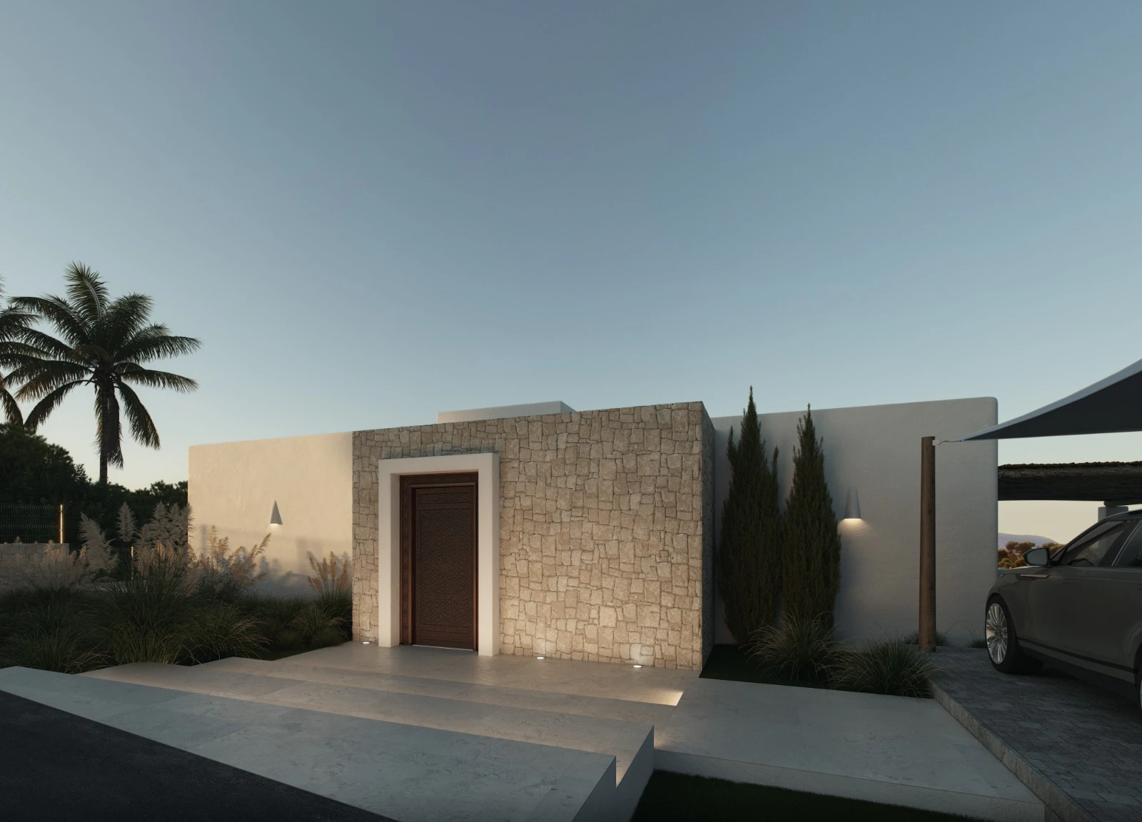 Nieuwbouw: zeezicht villa te koop in Moraira
