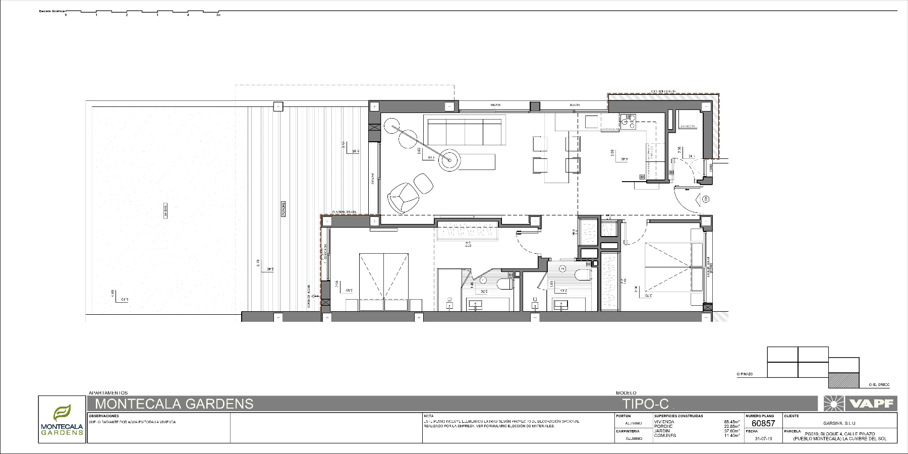 Montecala Gardens apartment with garden Cumbre del Sol