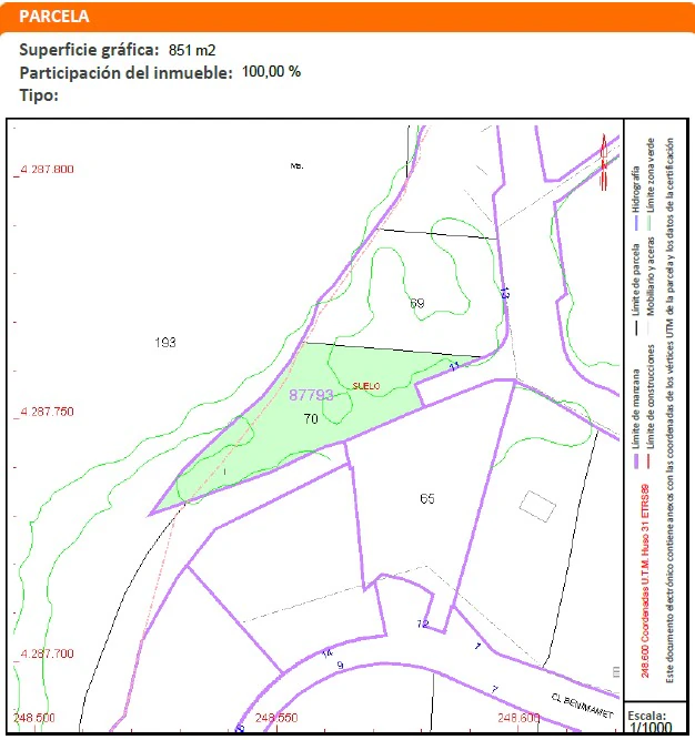 Parcela urbana cerca de todos los servicios en Moraira
