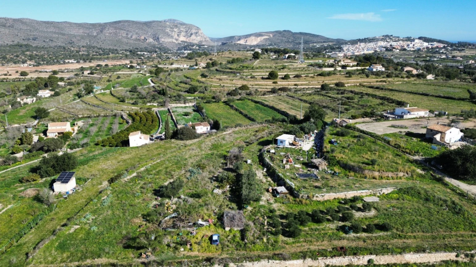 Rustiek perceel met prachtig uitzicht in Partida Berdica, Benissa