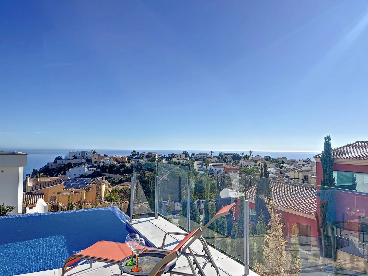 Modern villa with sea views and private pool
