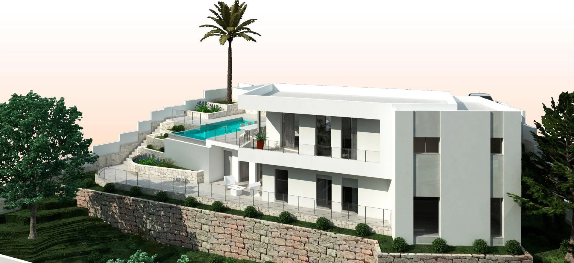 VILLA DE STYLE MODERNE À MORAIRA.