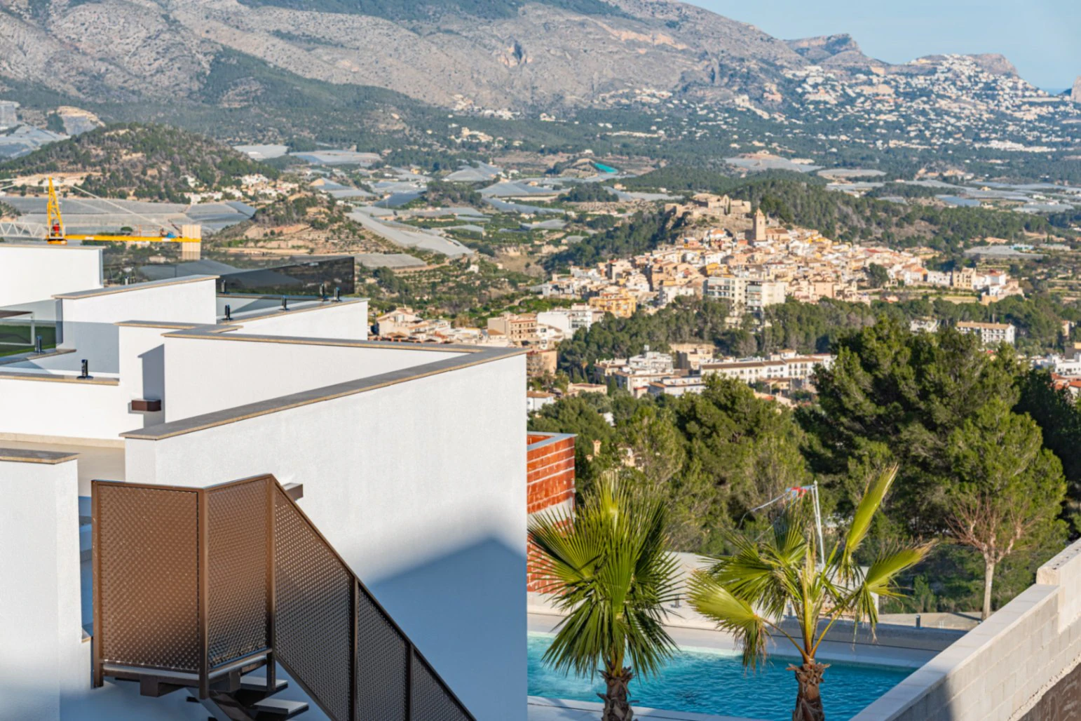 Villa in Polop with Sea and Mountain Views