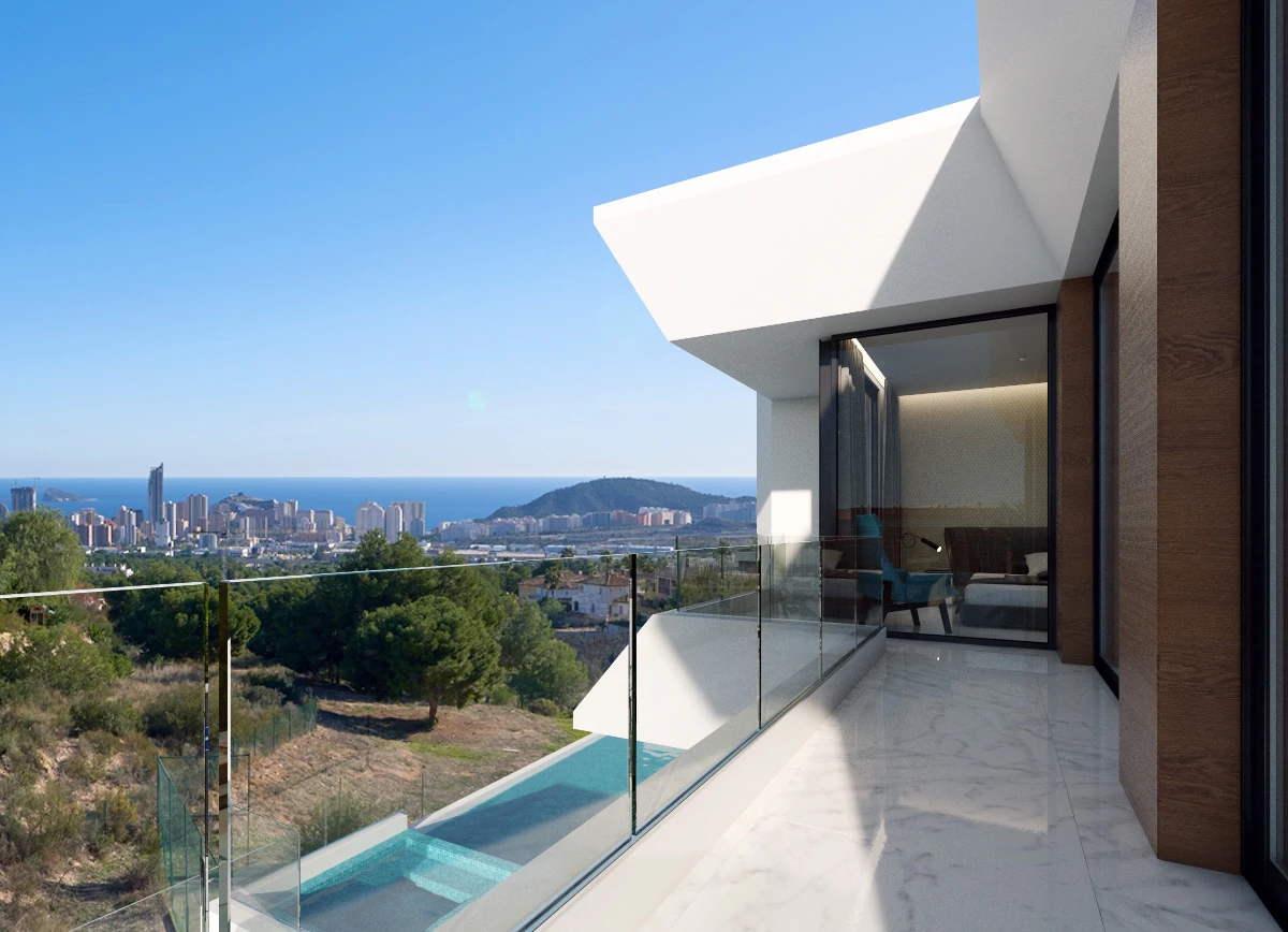 Luxusvilla mit Meerblick in Finestrat zu verkaufen