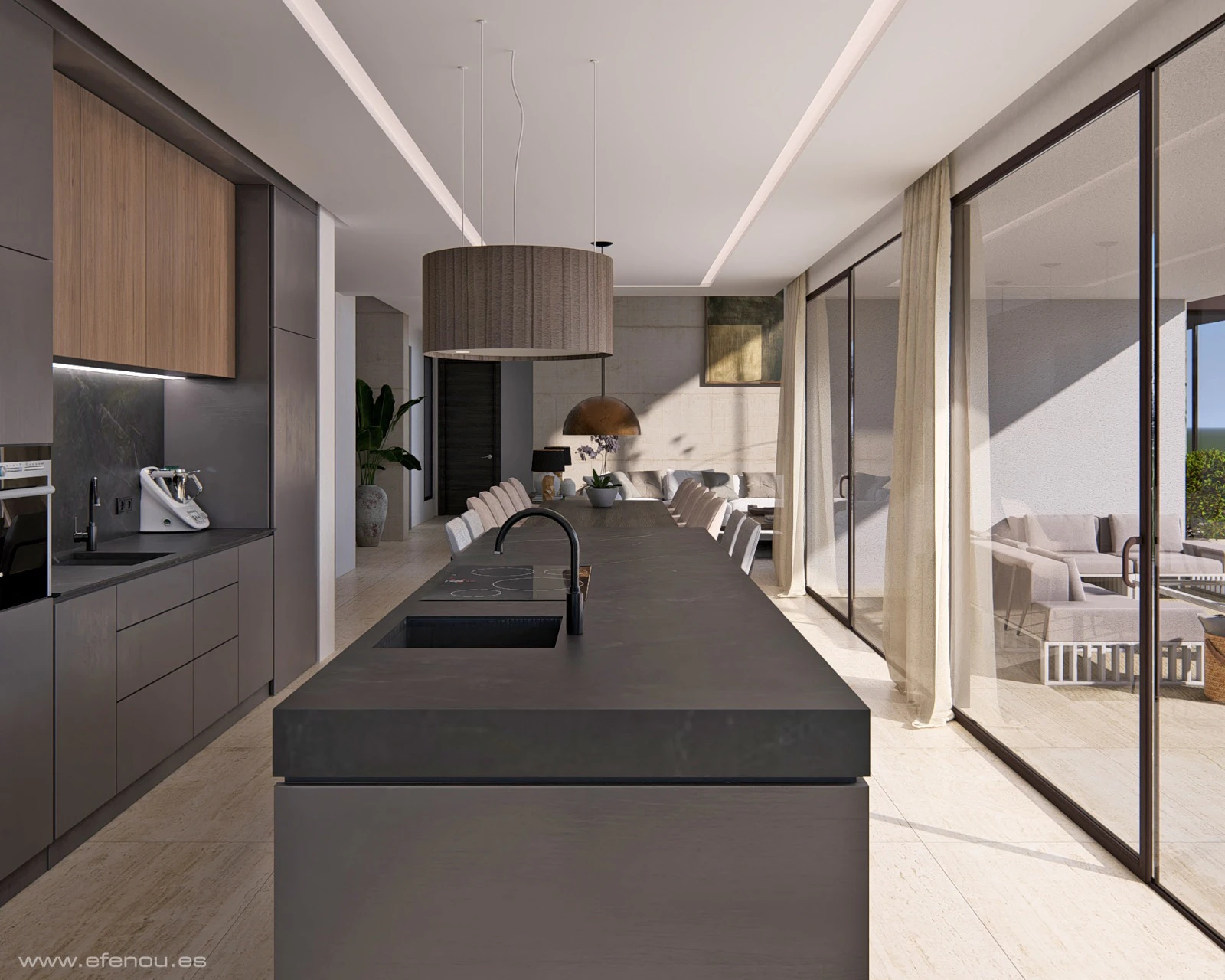 Villa moderna en construcción en la zona del Montgo de Javea