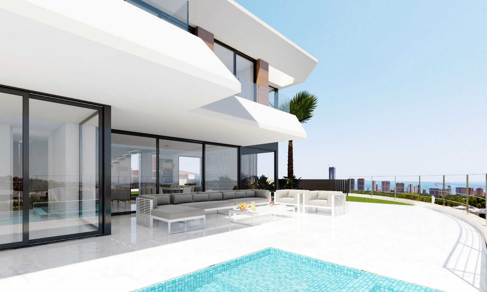 Luxusvilla mit Meerblick in Finestrat zu verkaufen