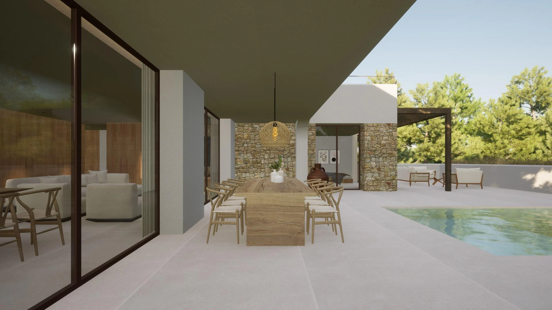 ESTA VILLA ES UN SÍMBOLO DE ELEGANCIA Y MODERNIDAD, CON VISTAS AL MAR INCOMPARABLES.