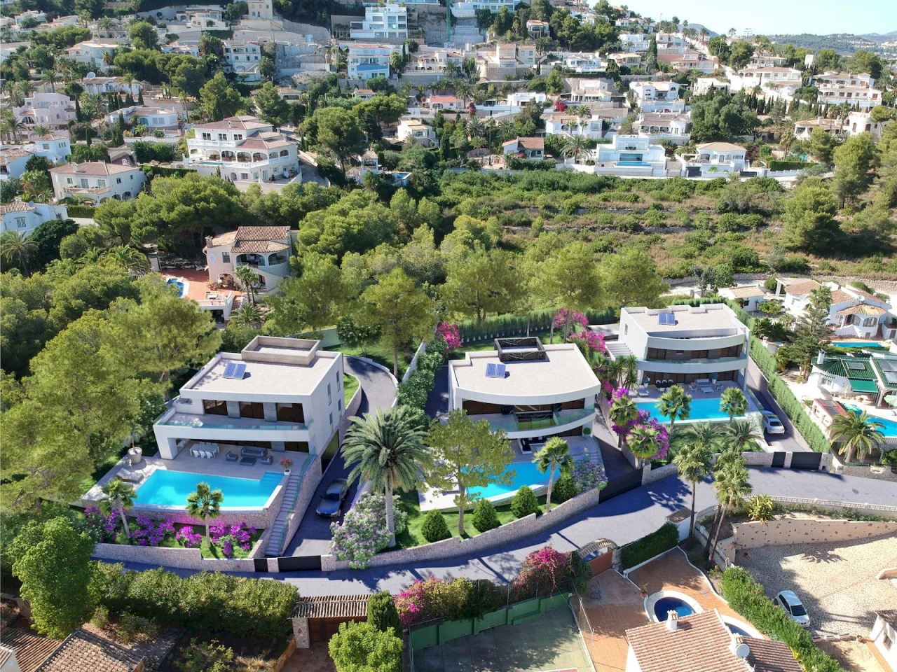 Villa a estrenar de 4 dormitorios y 4 baños en venta en Moraira