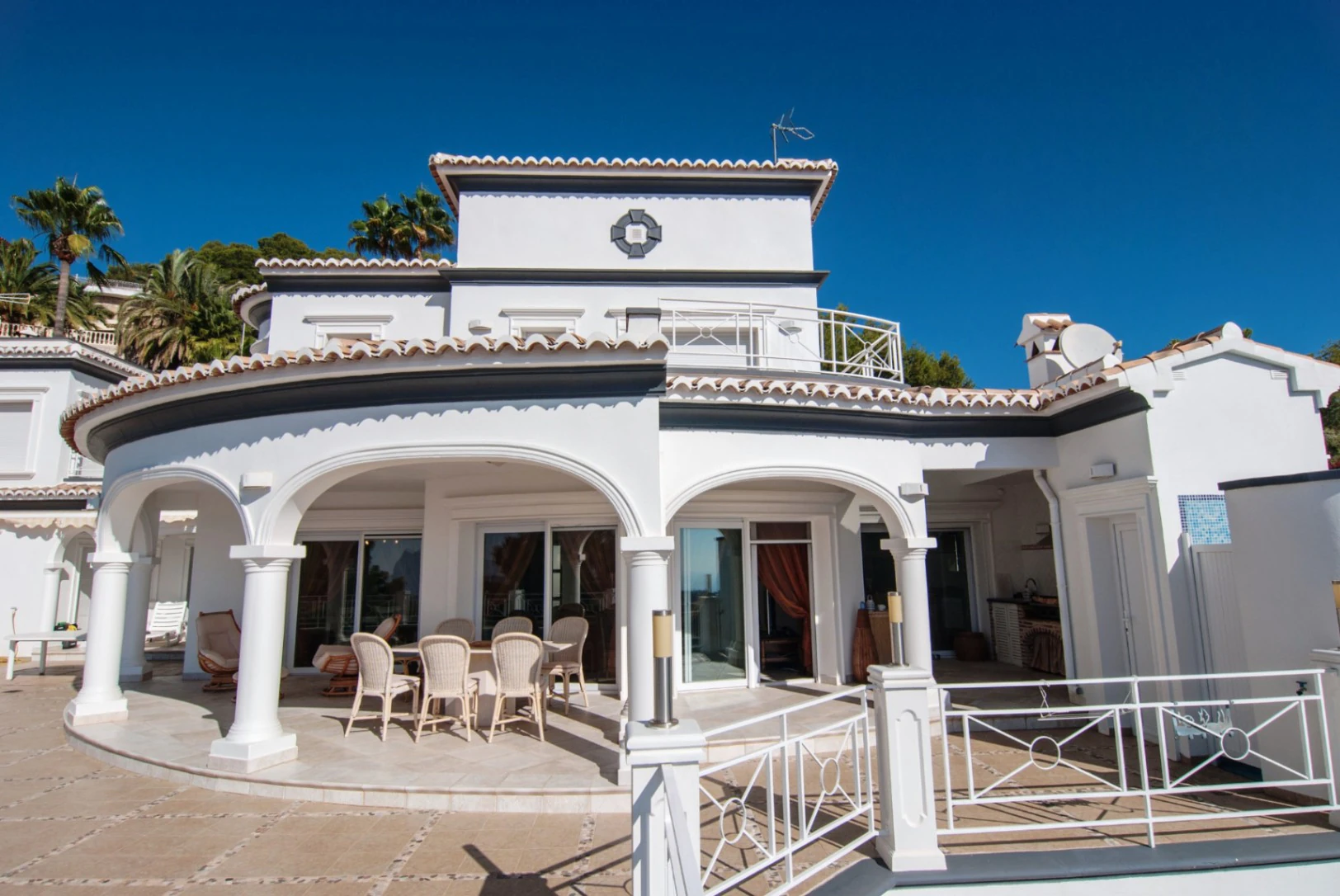 Villa con vistas al mar en venta en Moraira