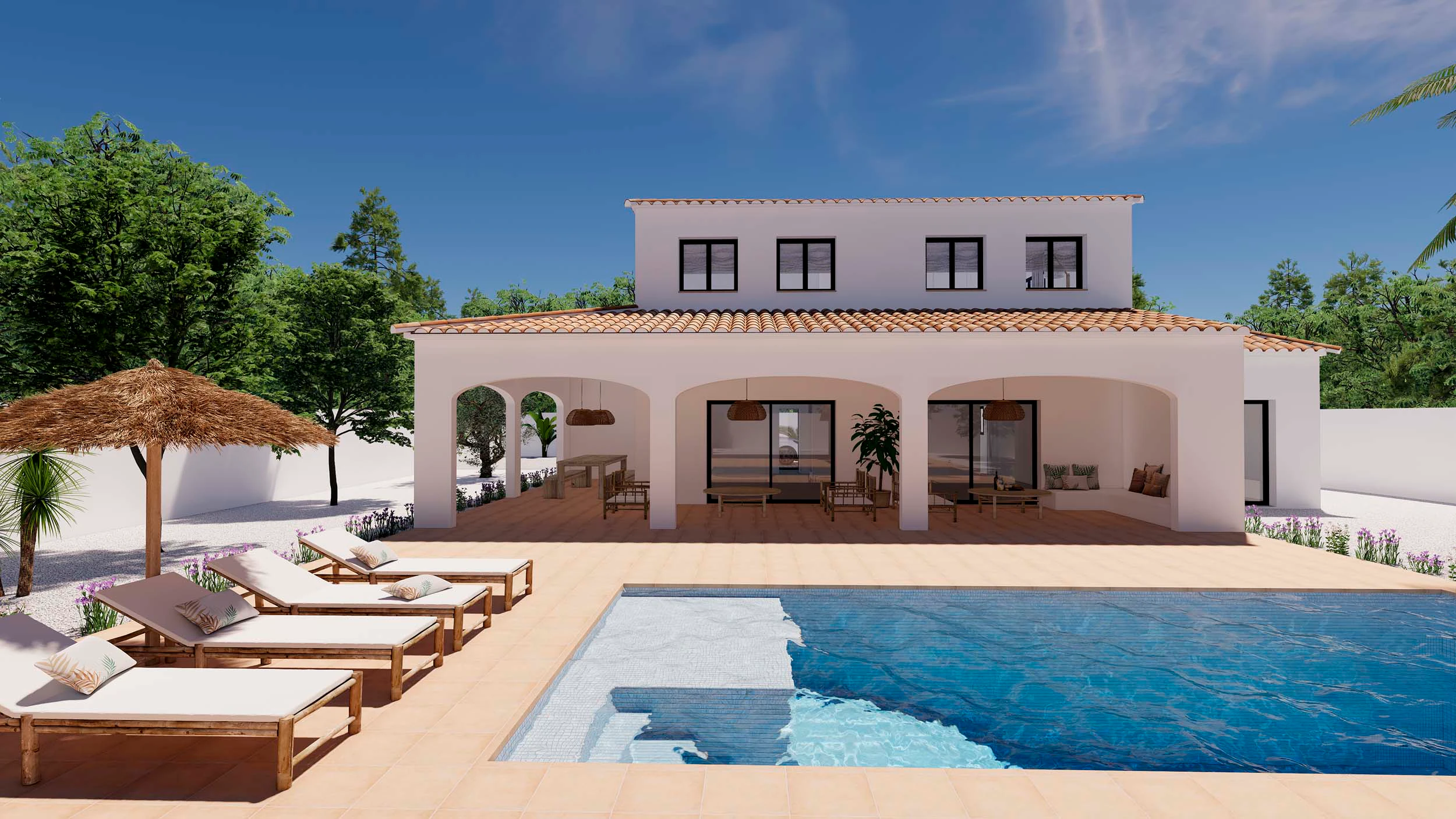 Project: Moderne finca-stijl villa te koop in Moraira