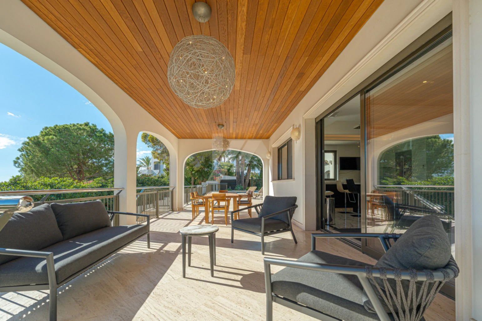 Luxury  second line villa for sale in Moraira, with sea views.