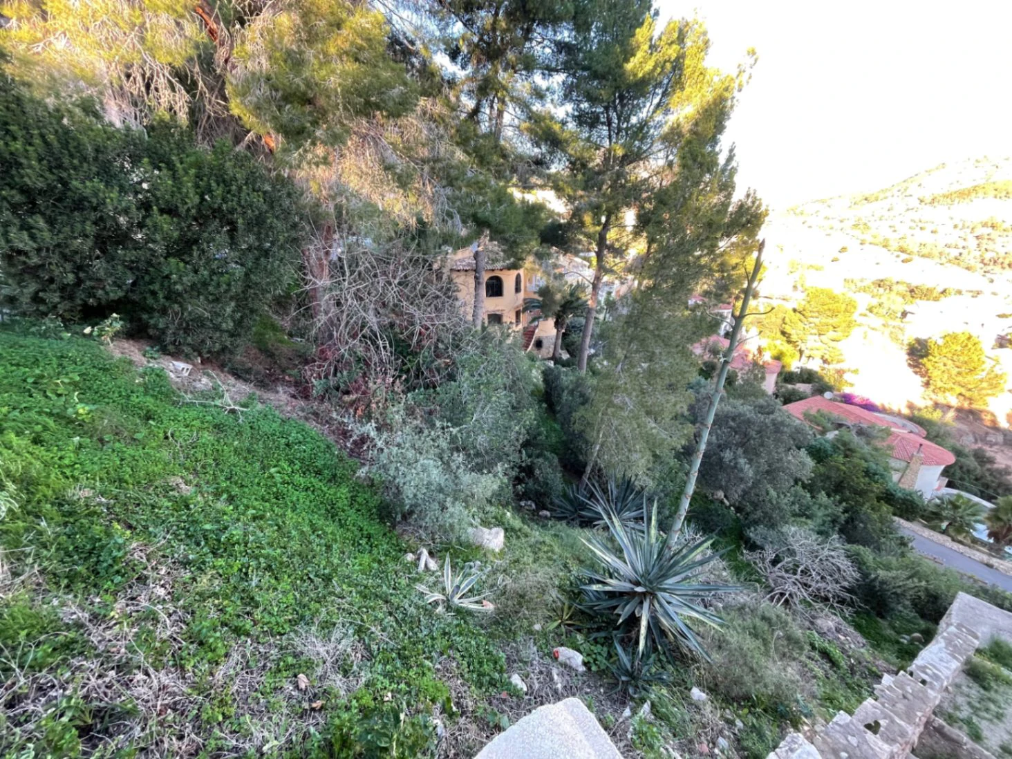 Parcelle avec vue dégagée à vendre à Calpe