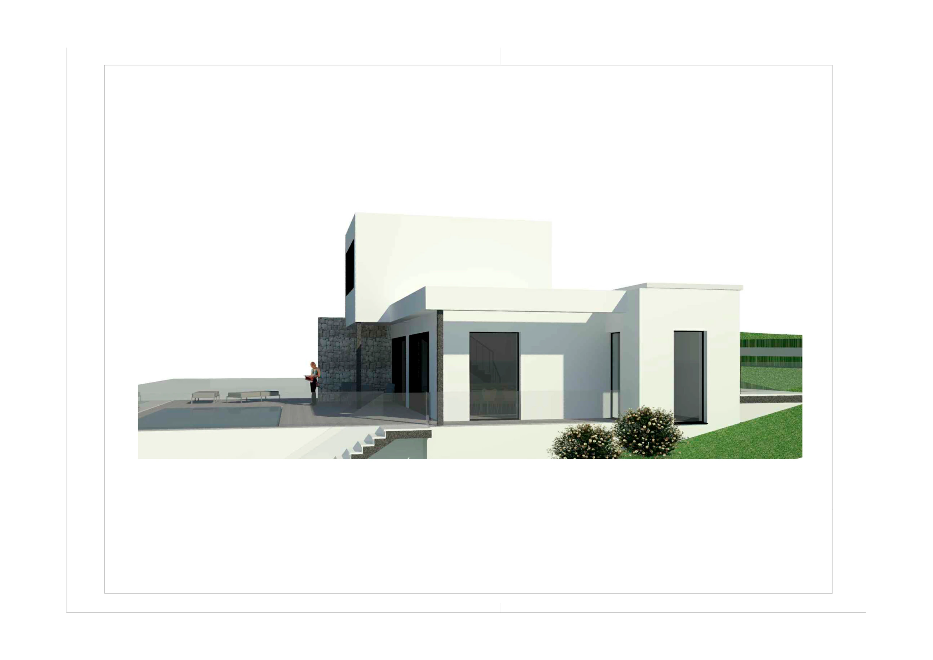 Design villa project in Urbanization Solana II just 12 km from Denia