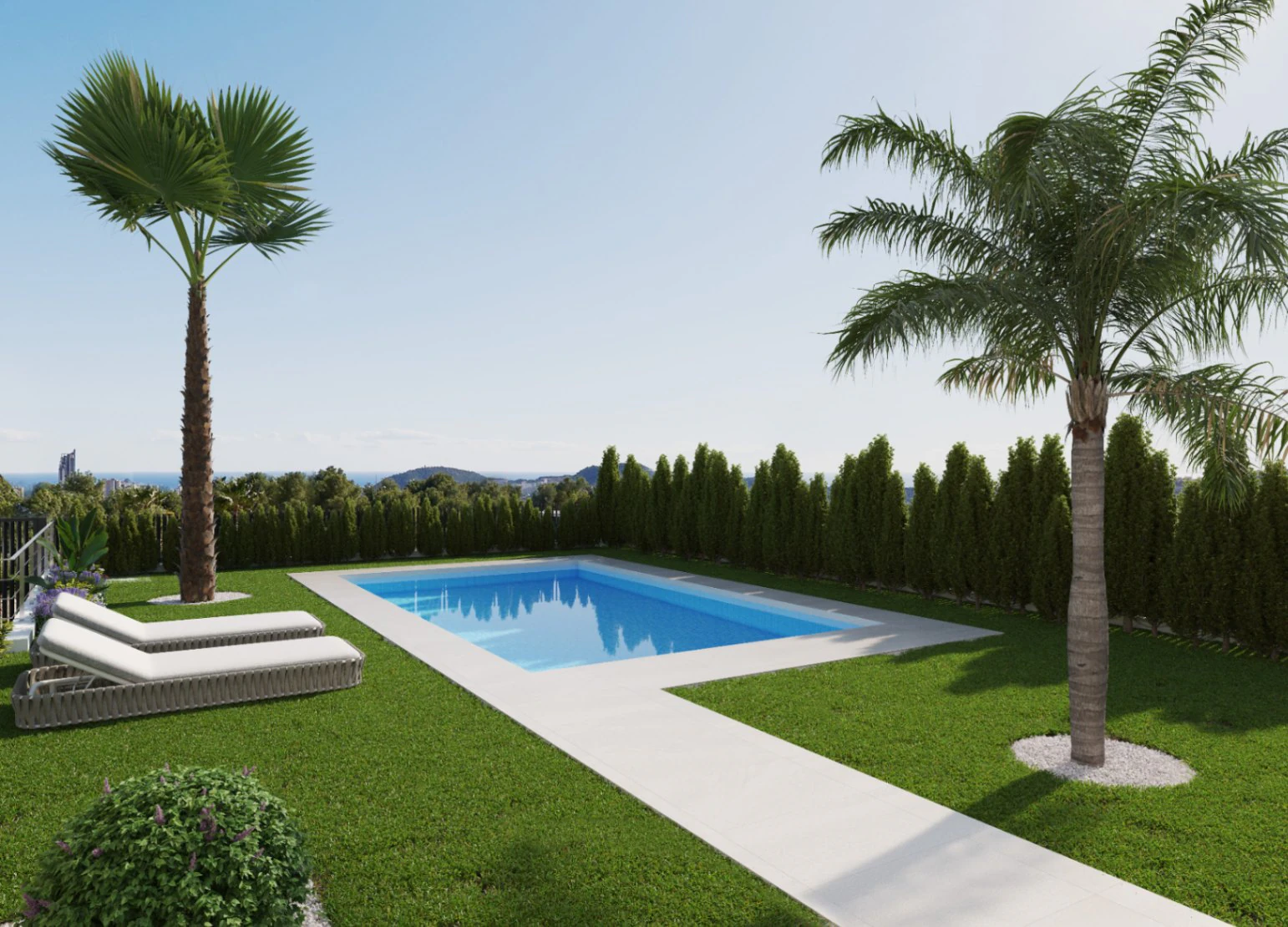 Moderne Villa mit Meerblick in Finestrat zu verkaufen