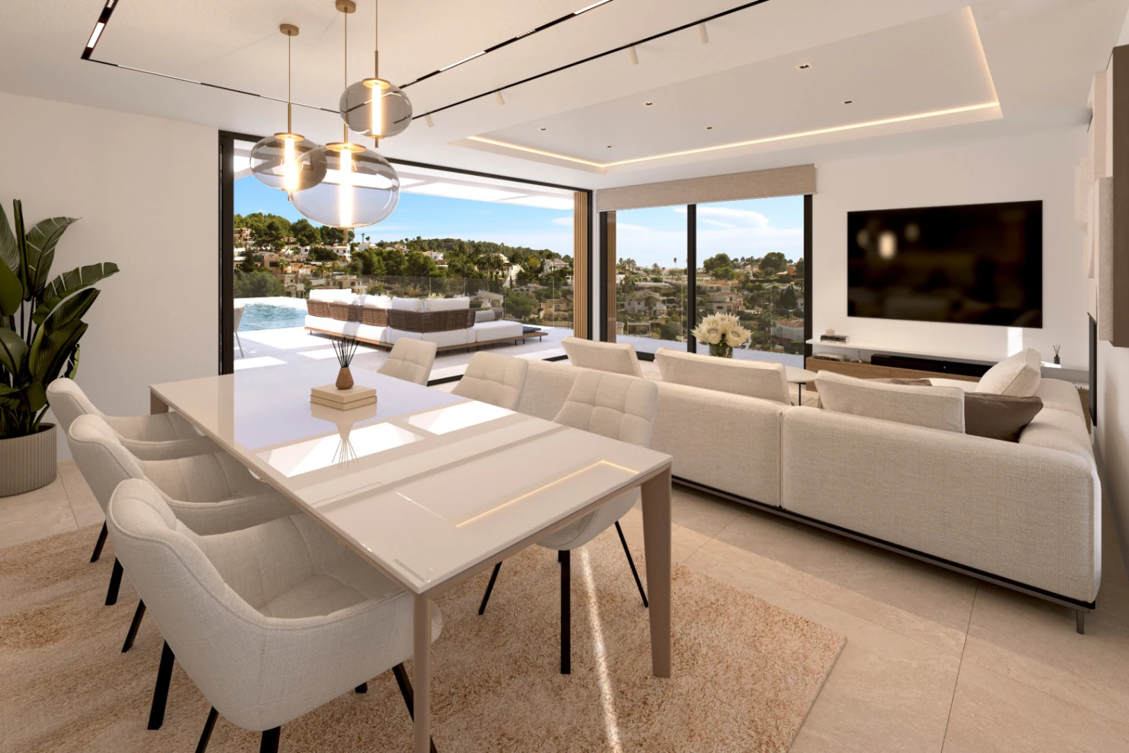 Villa moderne à Calpe avec vues dégagées à Empedrola
