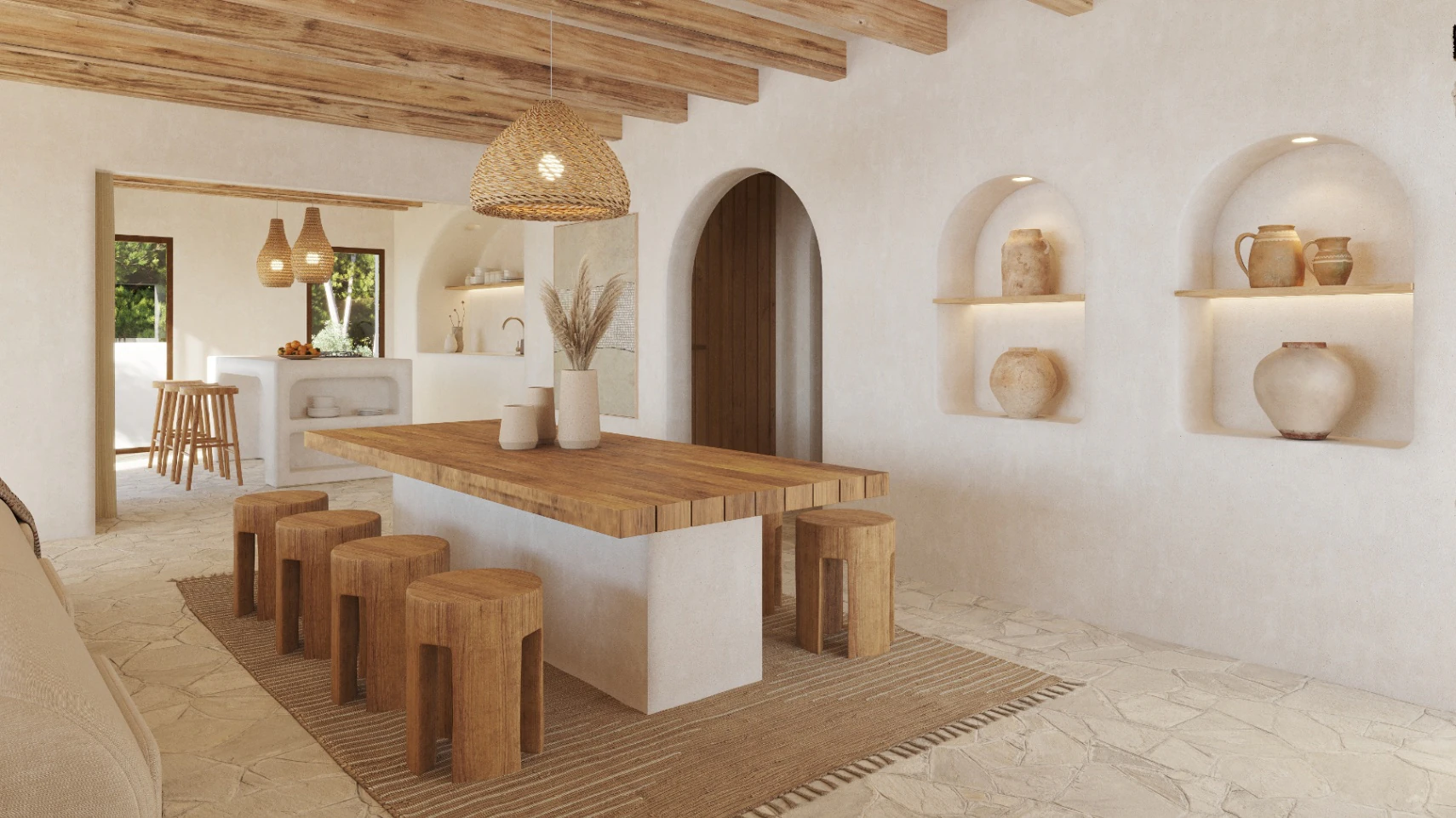 Villa Mediterránea al Estilo Ibiza con Vista al Montgó – Jávea