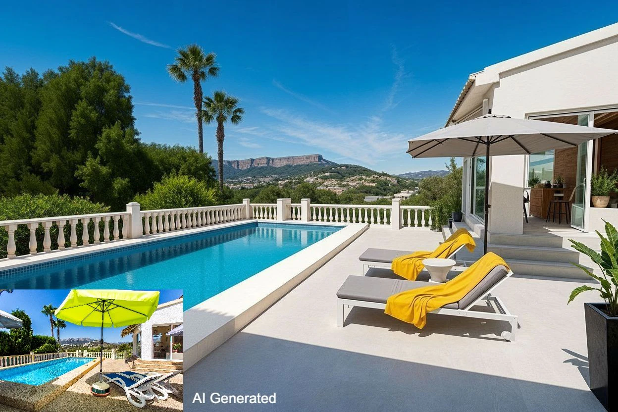 Villa with panoramic views of the Bernia for sale in Calpe