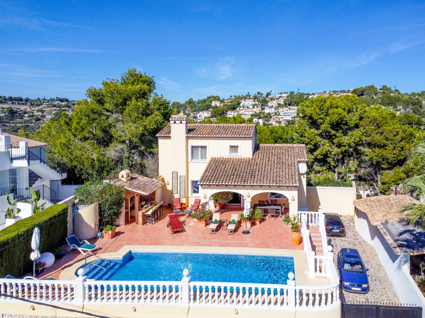 Villa à Benissa avec vue sur la mer et appartement invités séparé