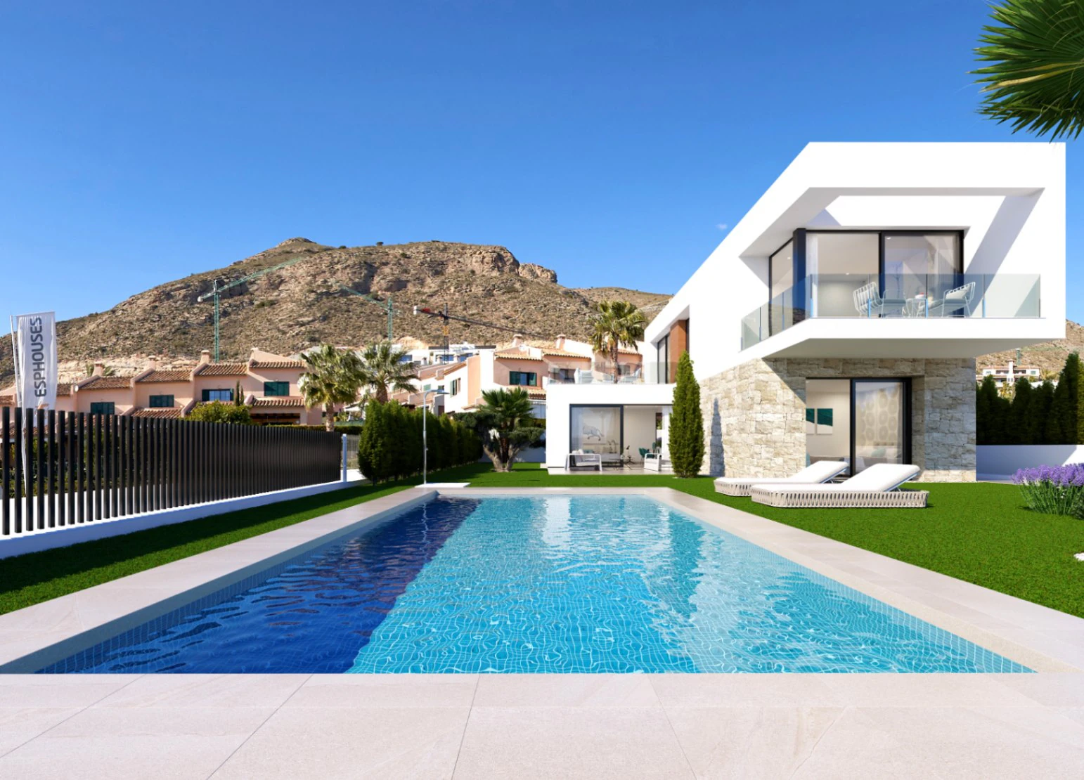 Moderne Villa mit Meerblick in Finestrat zu verkaufen