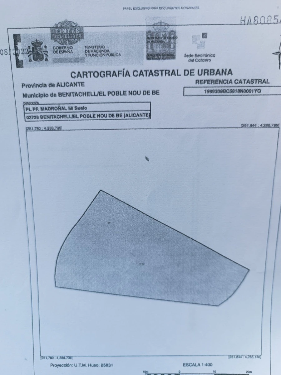 Parcela en venta en Benitachell