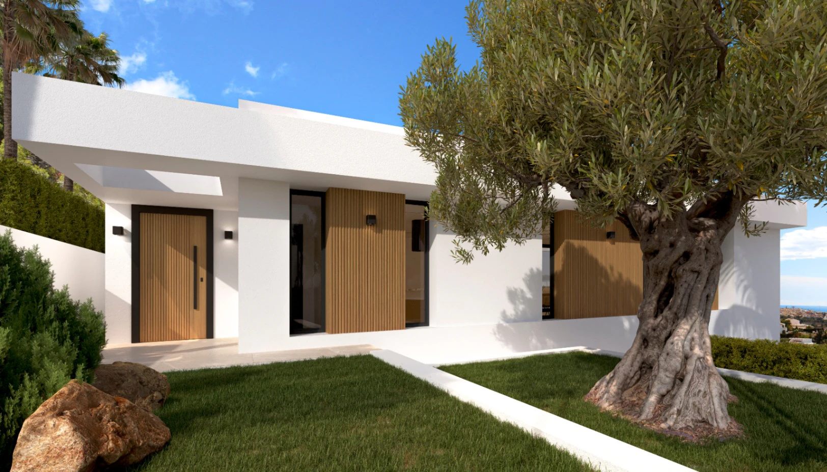 Modern villa in Calpe with open views in Empedrola.