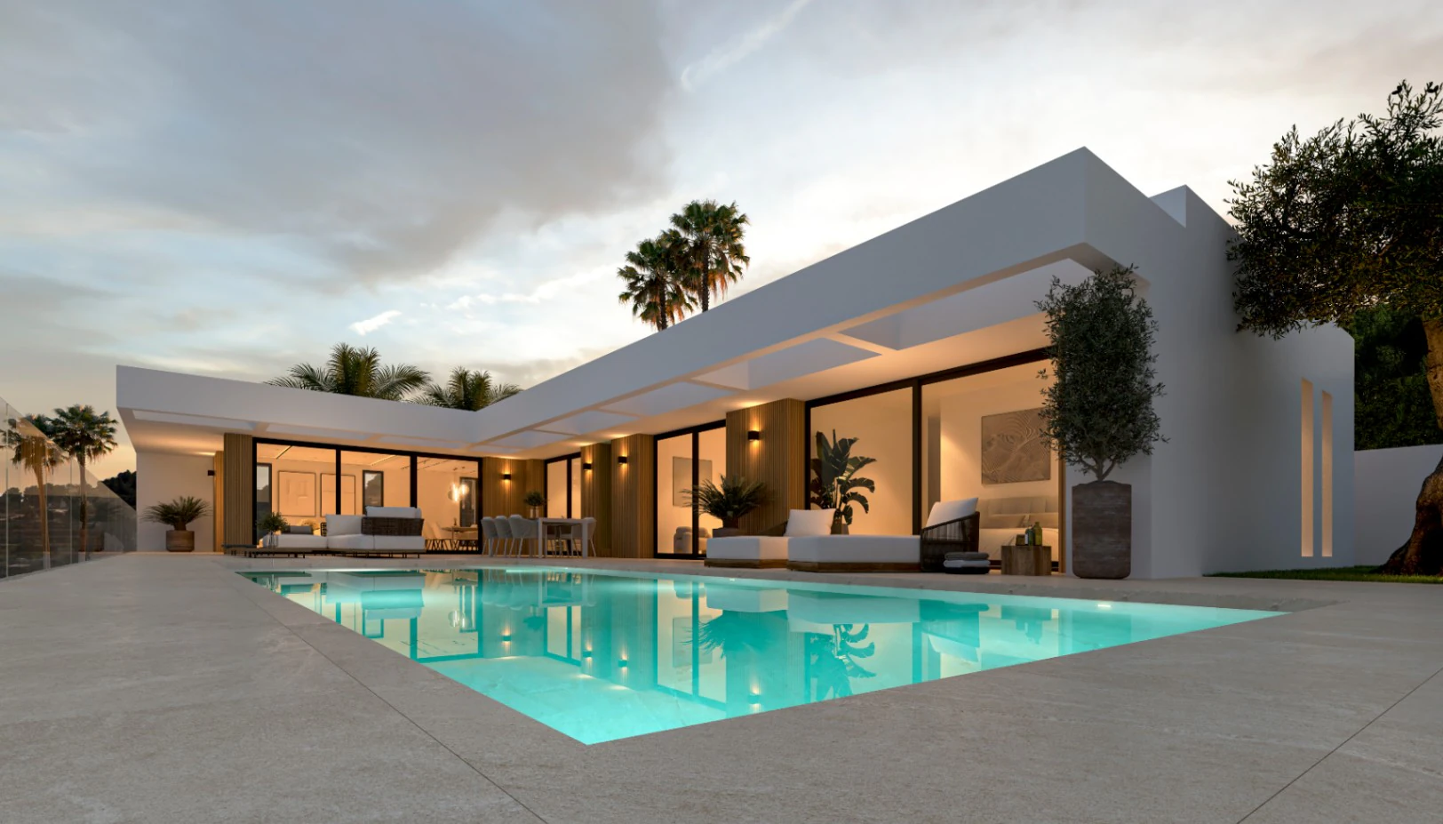 Modern villa in Calpe with open views in Empedrola.