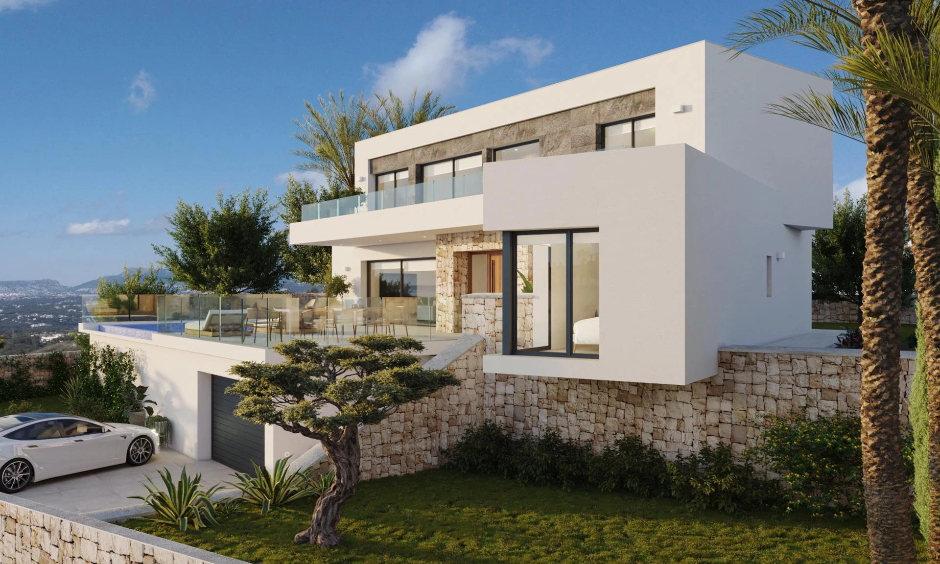 Cumbre del Sol villa de lujo moderno con impresionantes vistas al mar