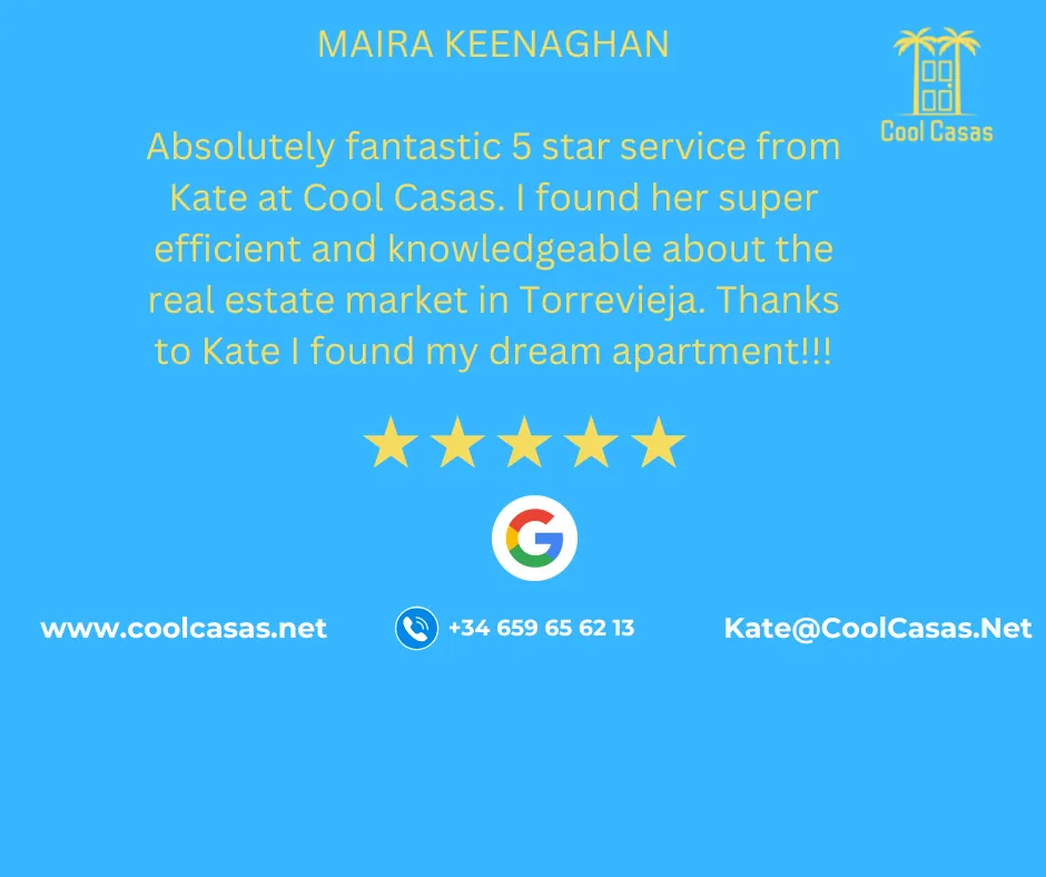 5 Star Google Review Cool Casas