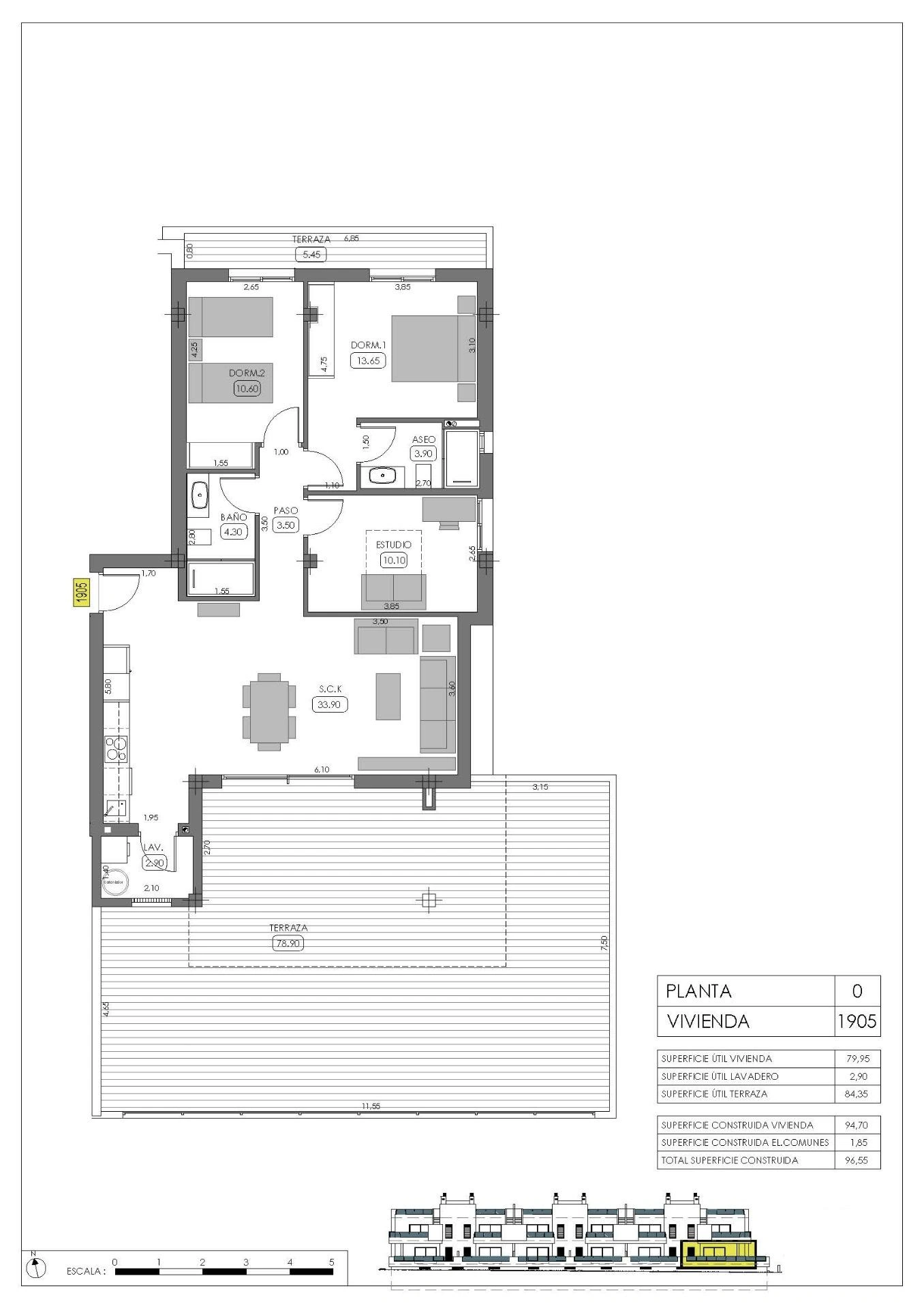 Bungalow for sale in Algorfa