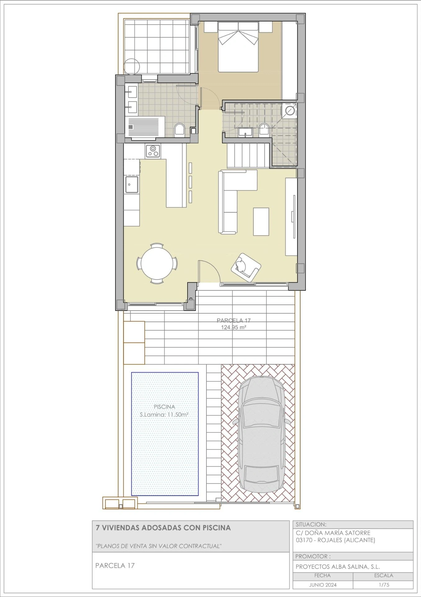 Casa adosada en venta en Rojales