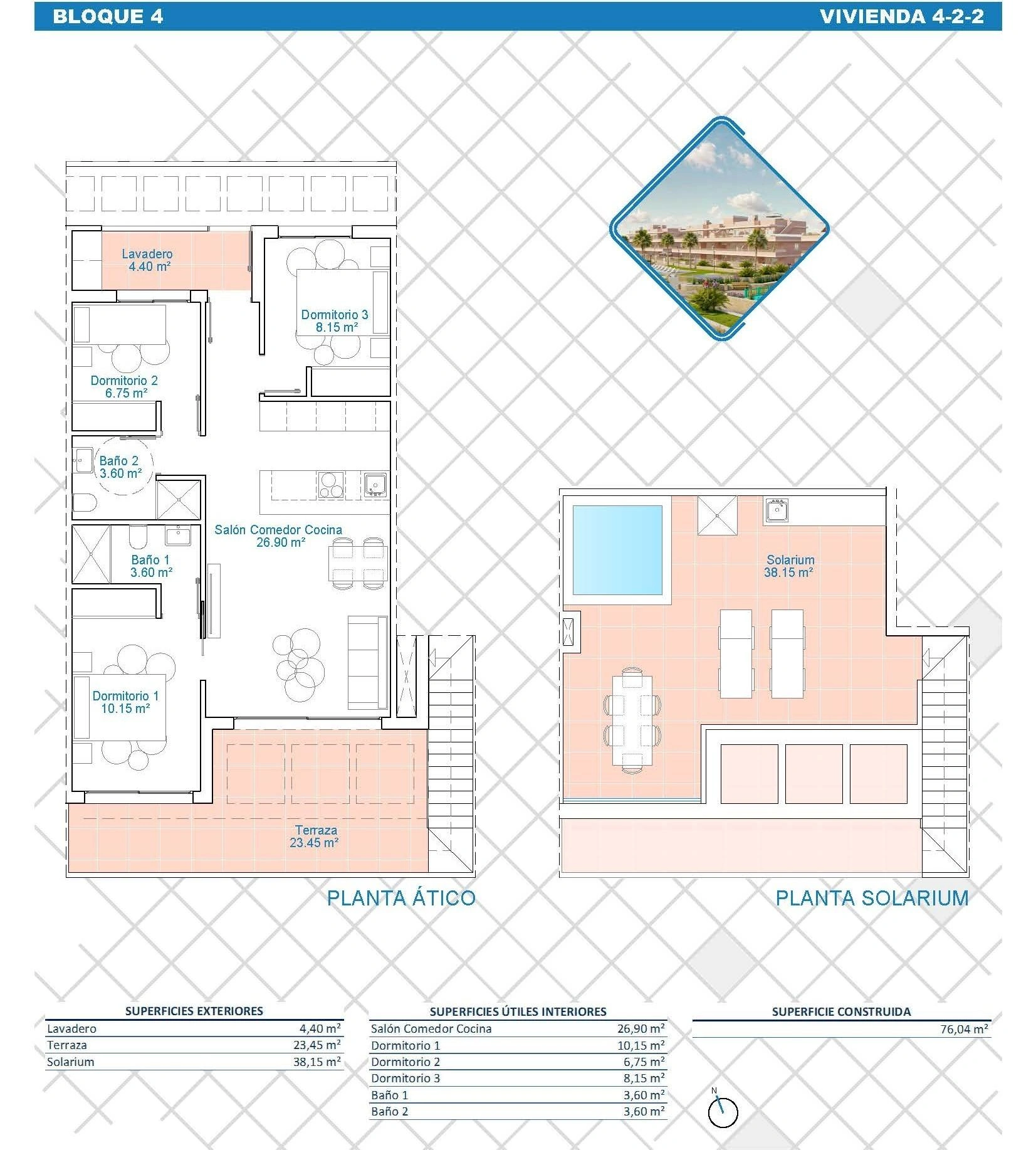 Penthouse à la vente à Pilar De La Horadada