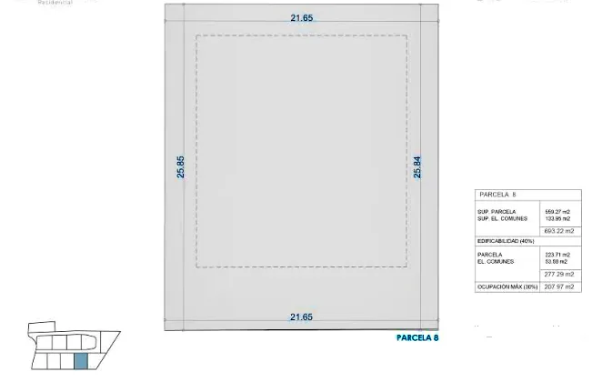 Parcela en venta en Denia
