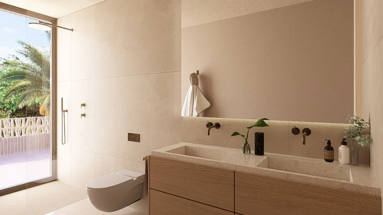 Apartamento bajo con jardín privado en Blooming Village Jávea.