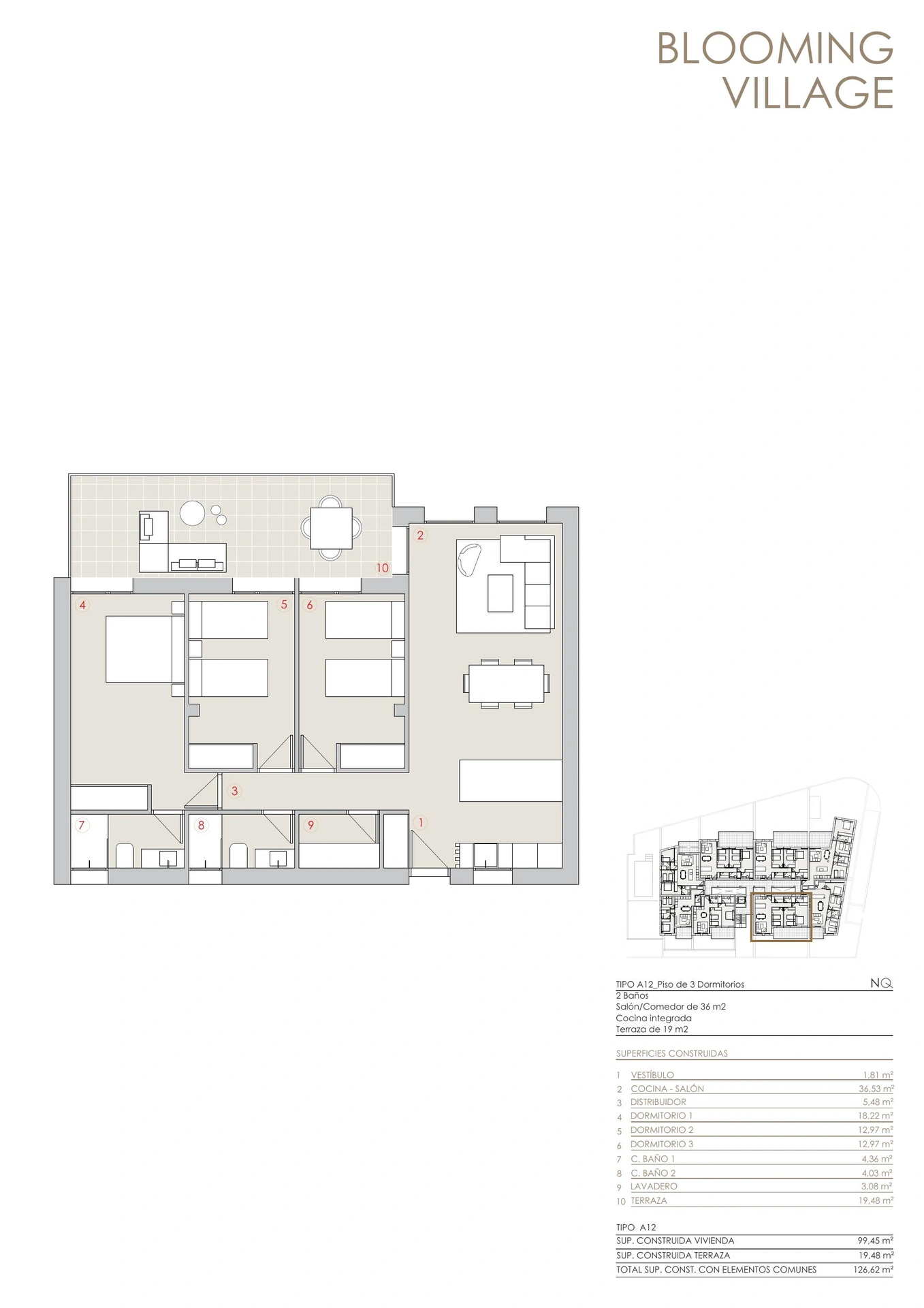 Gran apartamento en Blooming Village Jávea.