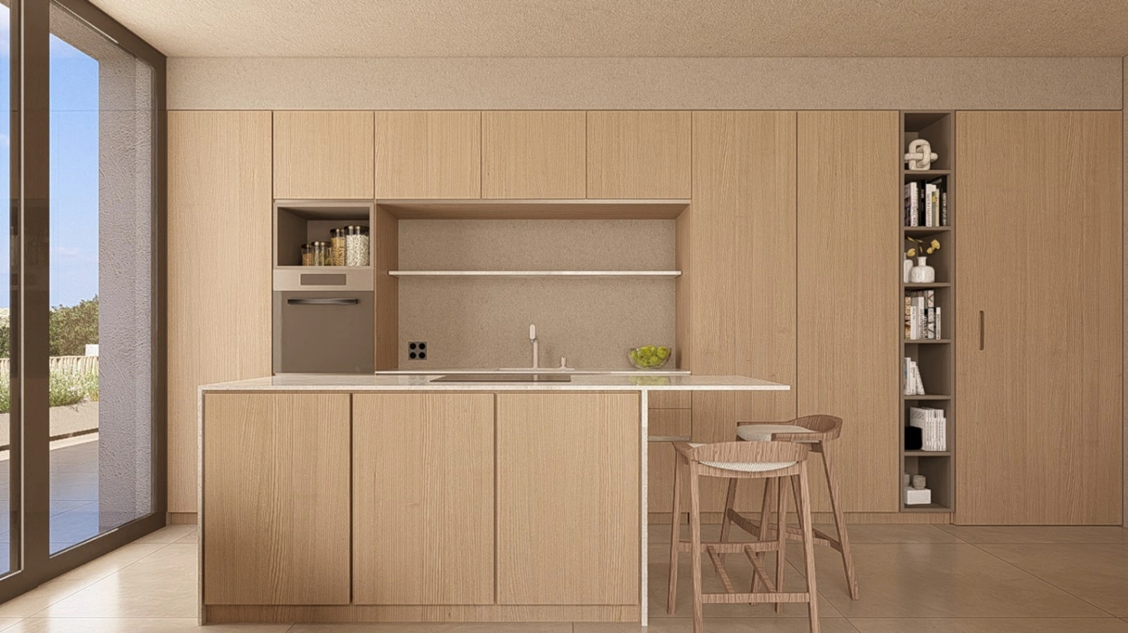 Apartamento bajo con jardín privado en Blooming Village Jávea.