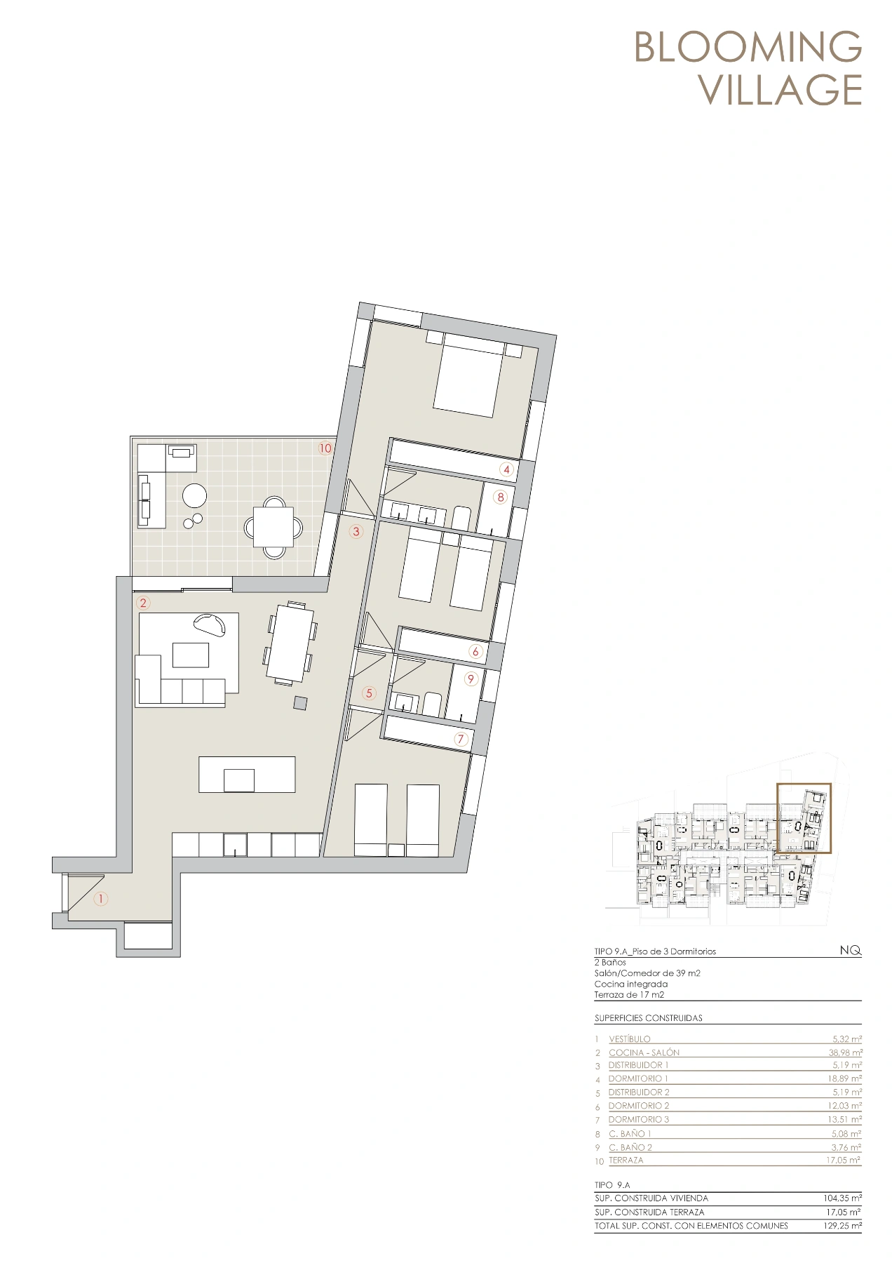 Lujoso apartamento con gran terraza en Residencial Blooming Village Jávea.