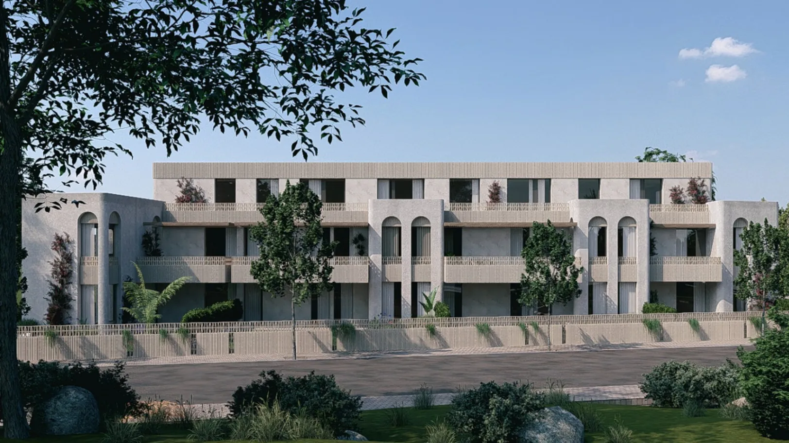 Apartamento con gran terraza en Residencial Blooming Village Jávea.