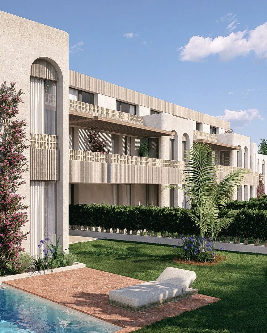 Apartamento de 3 habitaciones y dos baños en Blooming Village Jávea.