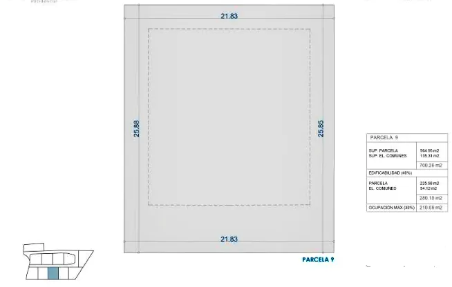 Parcela en venta en Denia