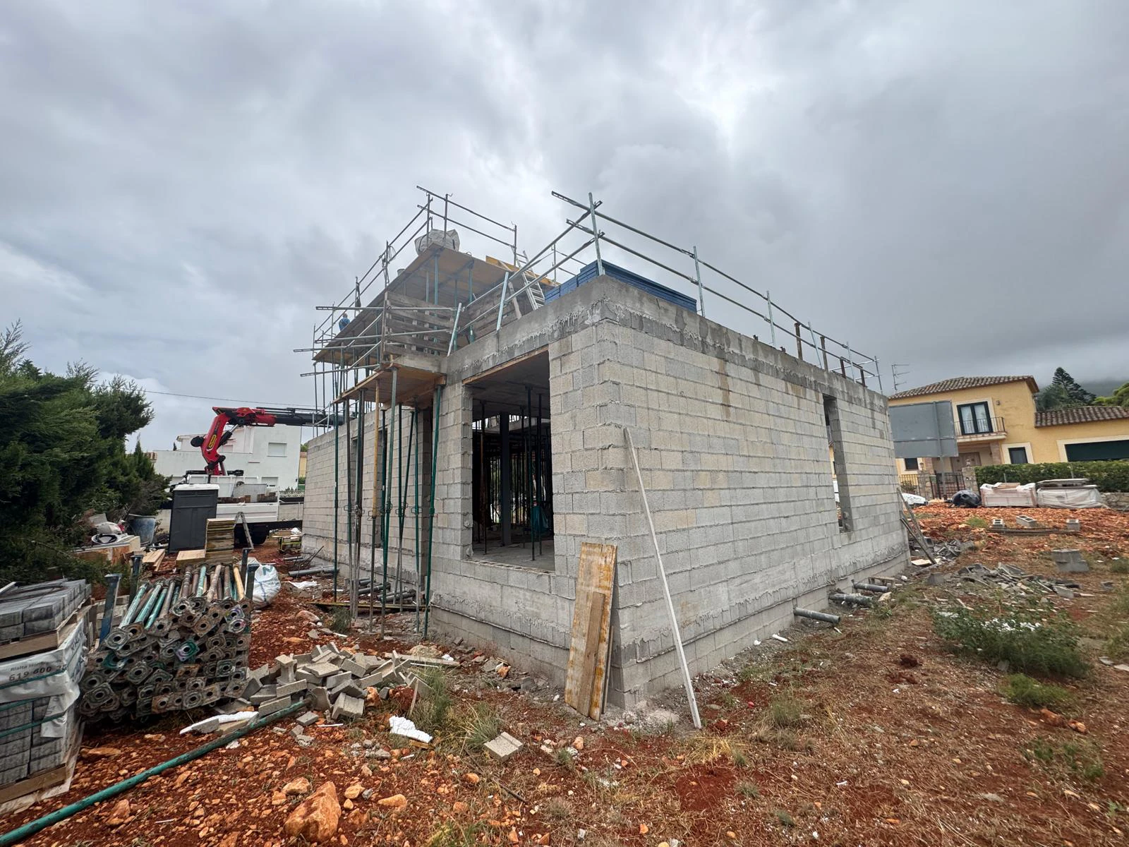 Proyecto de obra moderna en venta en Dénia