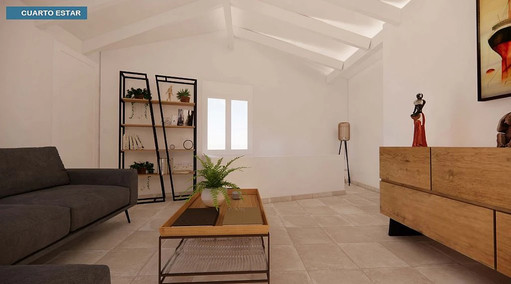 CASA DE PUEBLO POR REFORMAR CON DISEÑO IBICENCO A REALIZAR
