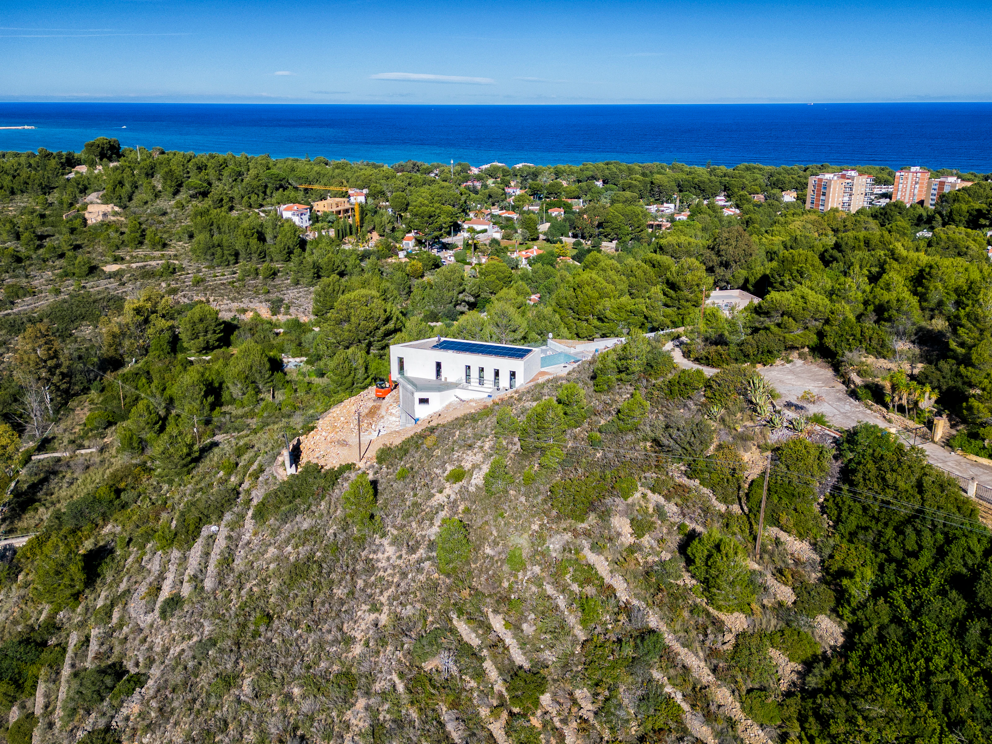Proyecto de villa moderna con vistas al mar y al Montgó, Las Rotas, Dénia