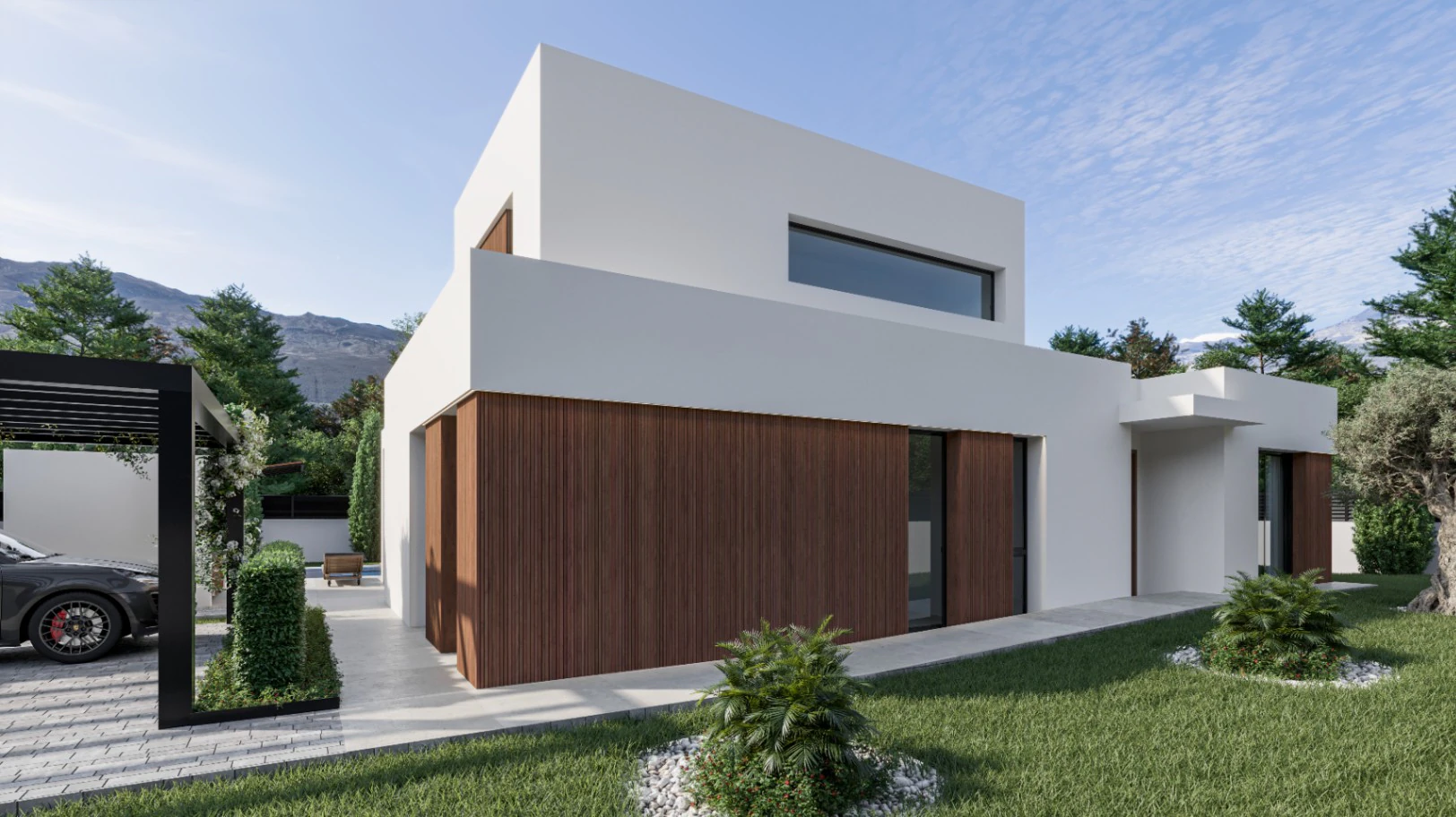 Proyecto de obra moderna en venta en Dénia