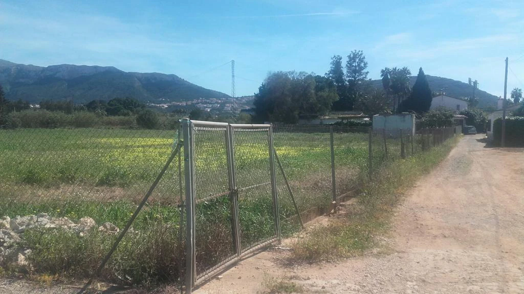 PARCELA GRANDE CON LUZ Y AGUA EN DENIA